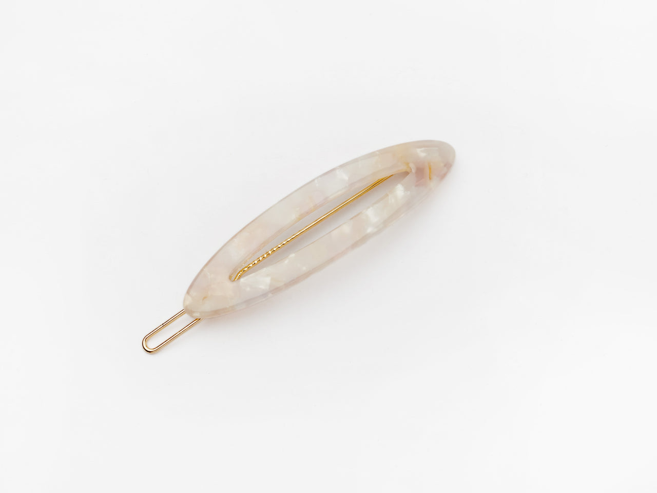 Ashley Clip in Light Pink Marble