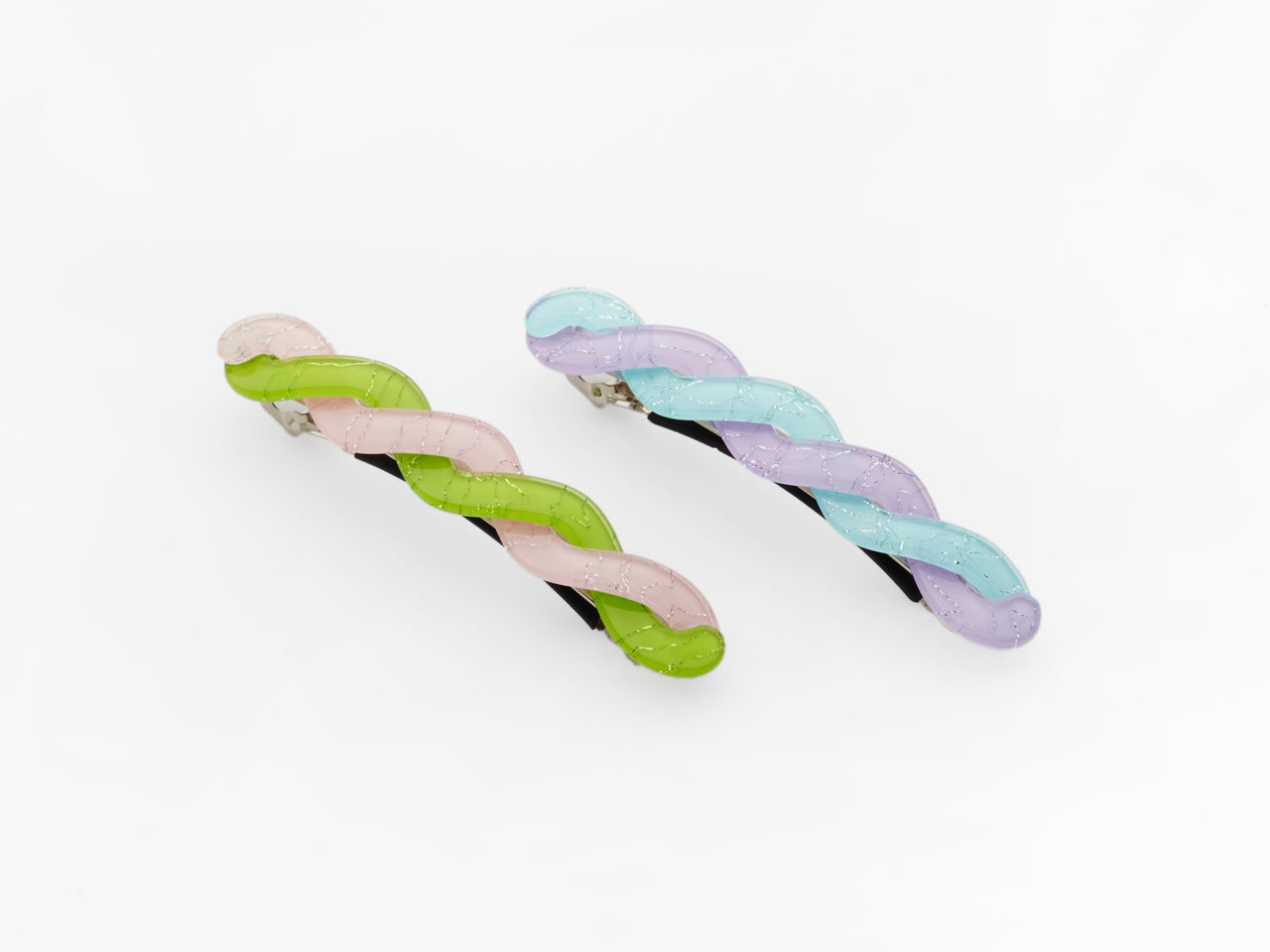 Willow Clips Green & Blue