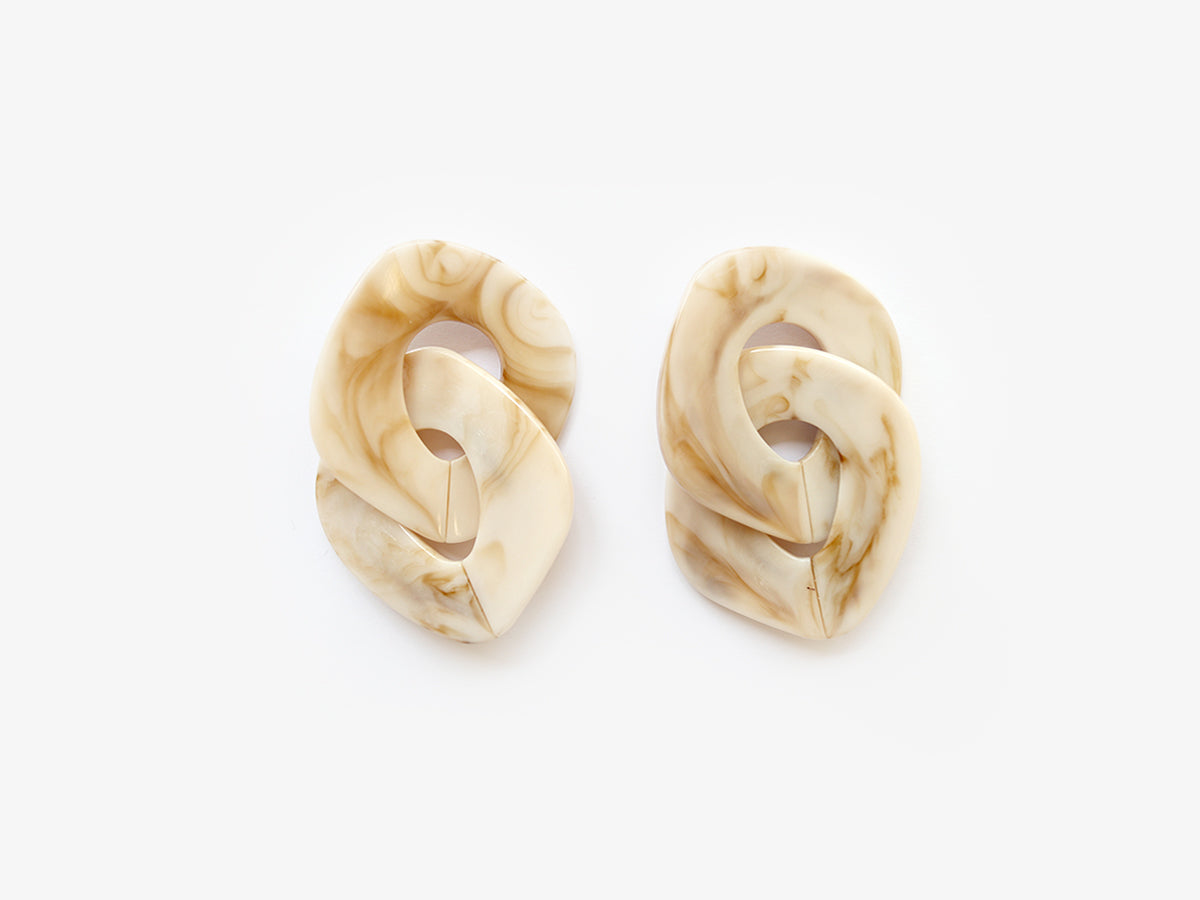 Andrea Earrings in Marble