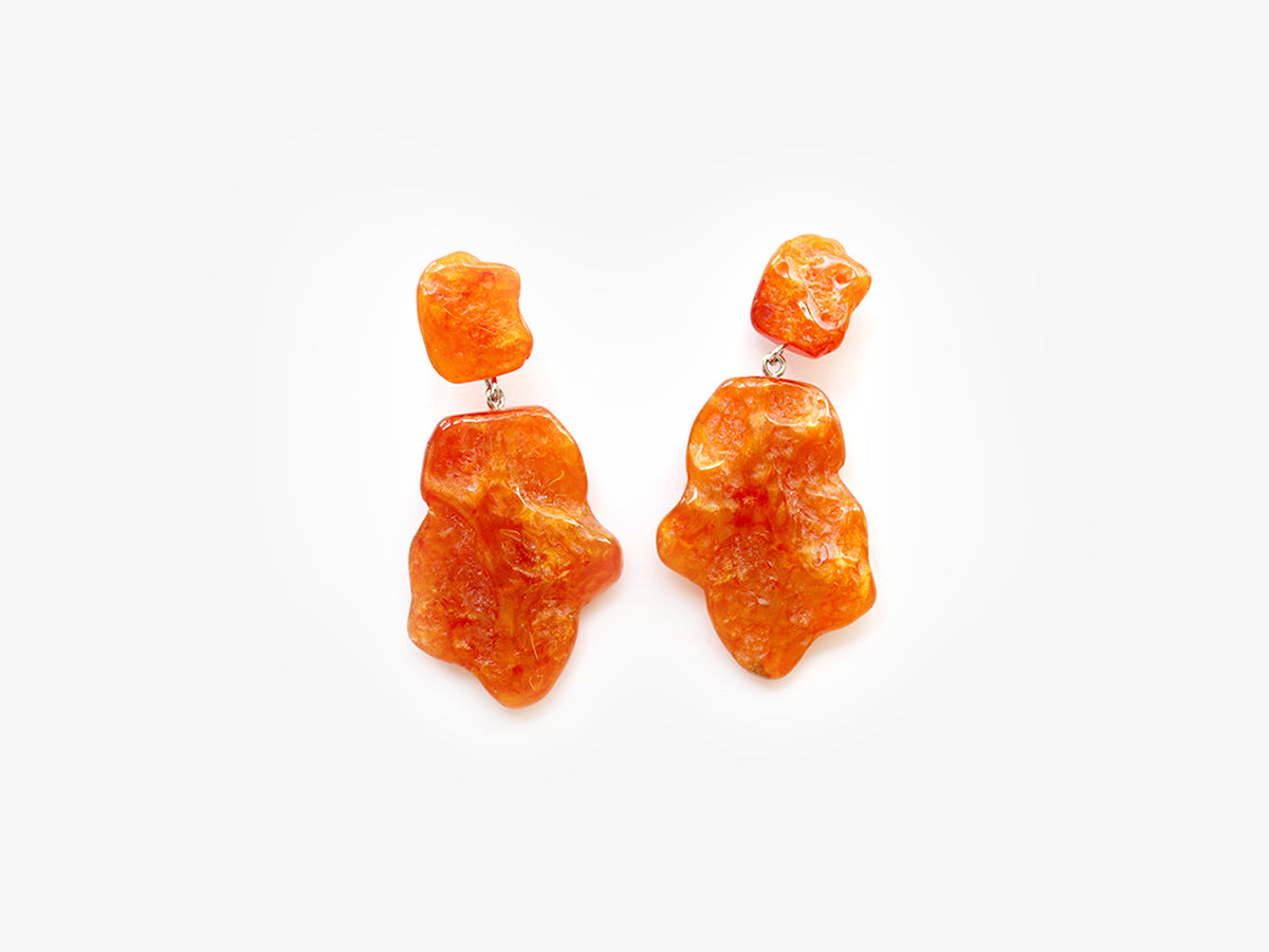 Molly Earrings in Orange