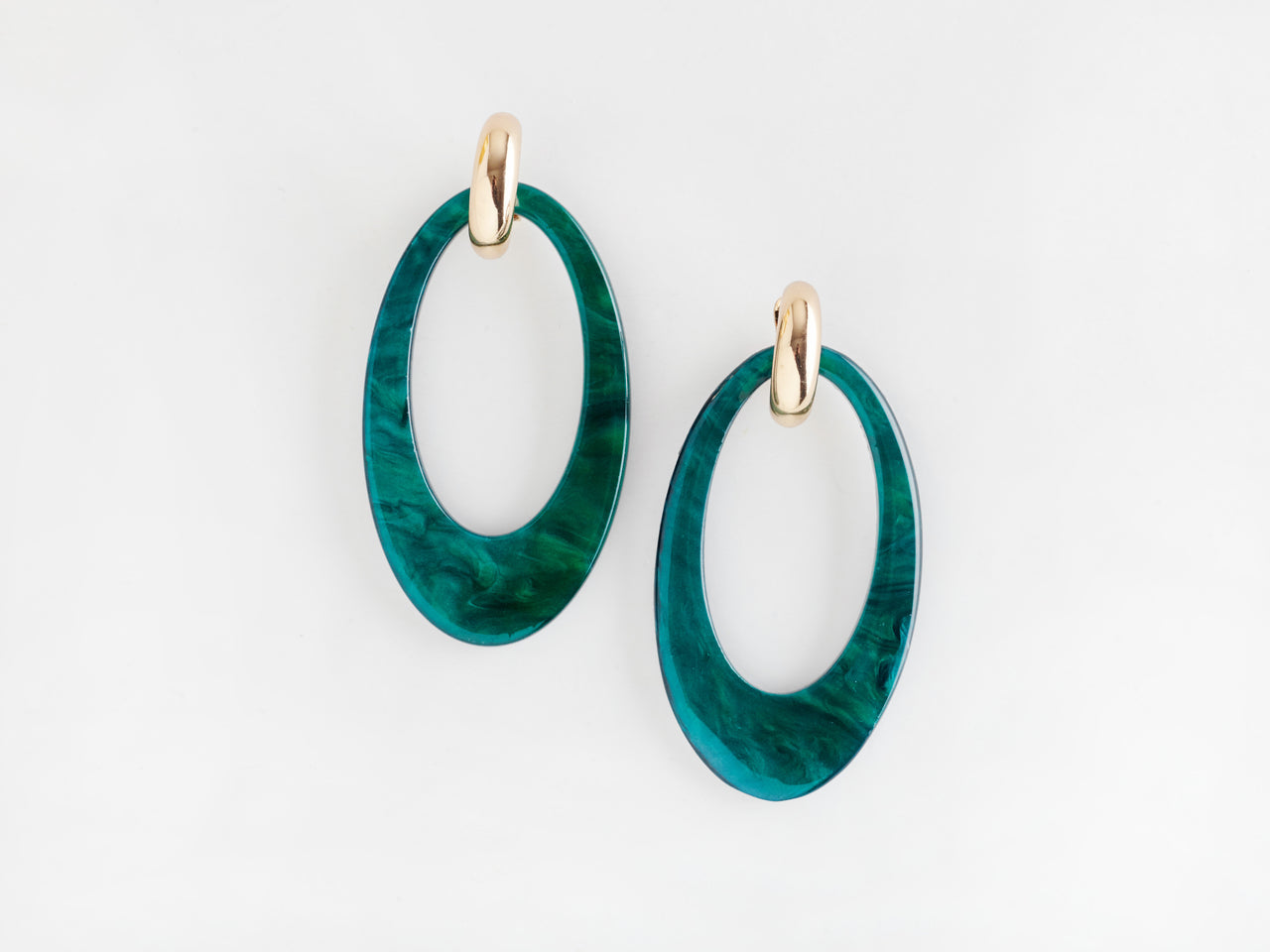 Opulent Earrings in Jade