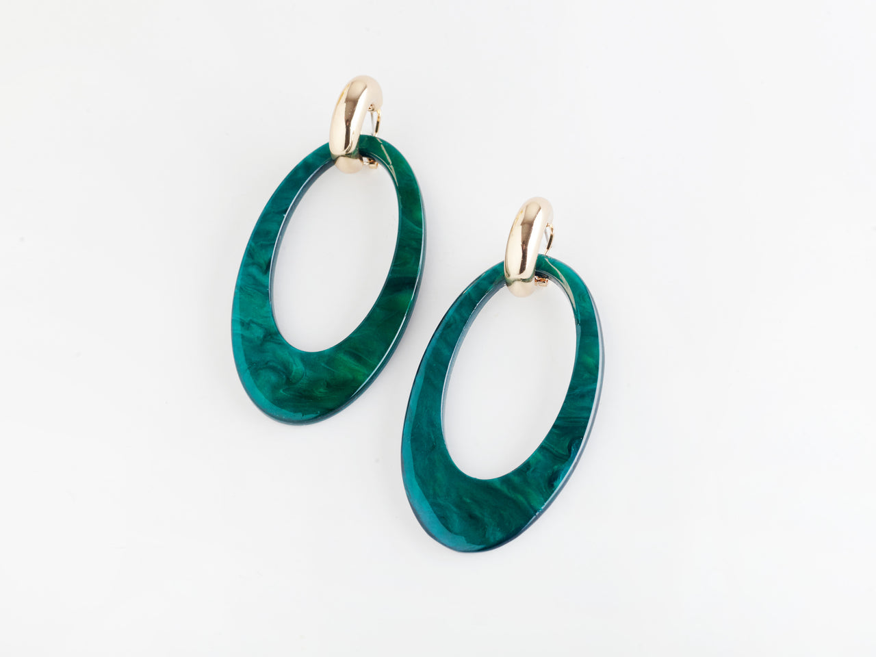 Opulent Earrings in Jade