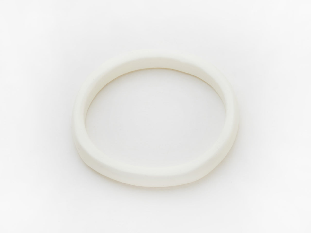 Creole Bangle in White