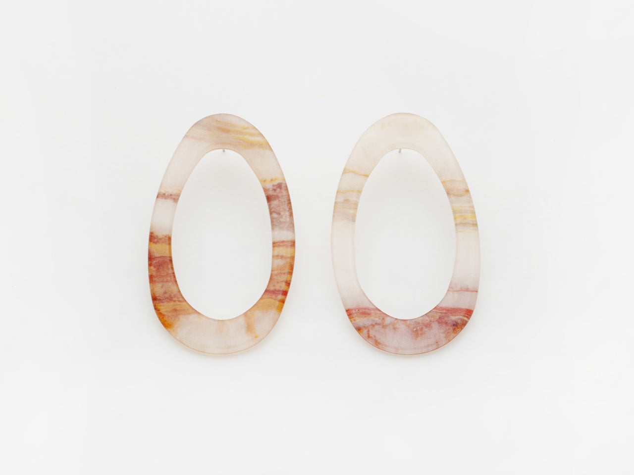 Marlo Earrings in Marble