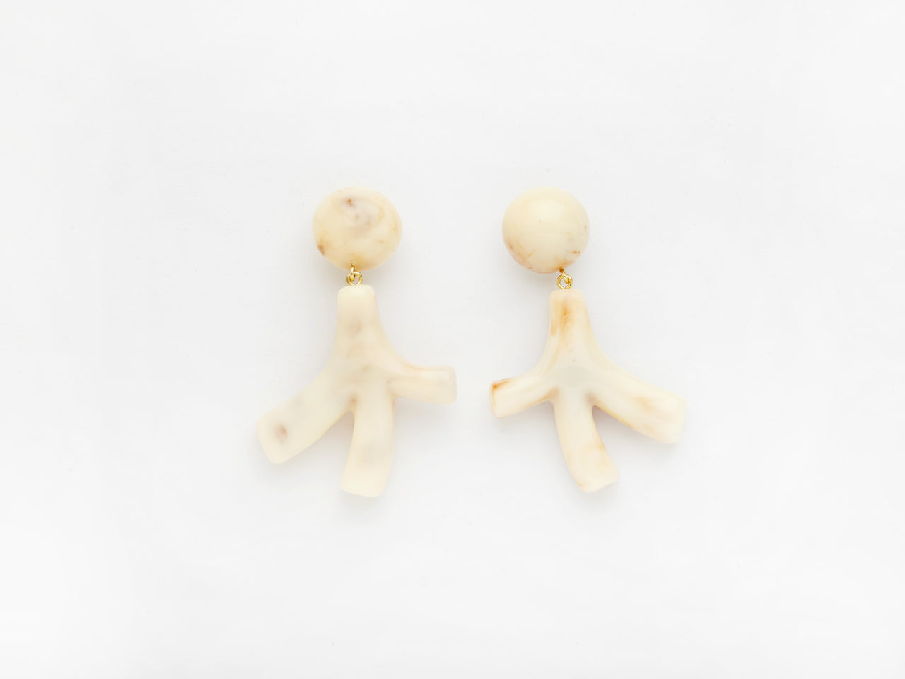 Noemie Earrings in Ivory