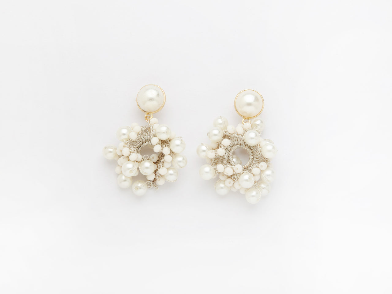 Bella Earrings in White
