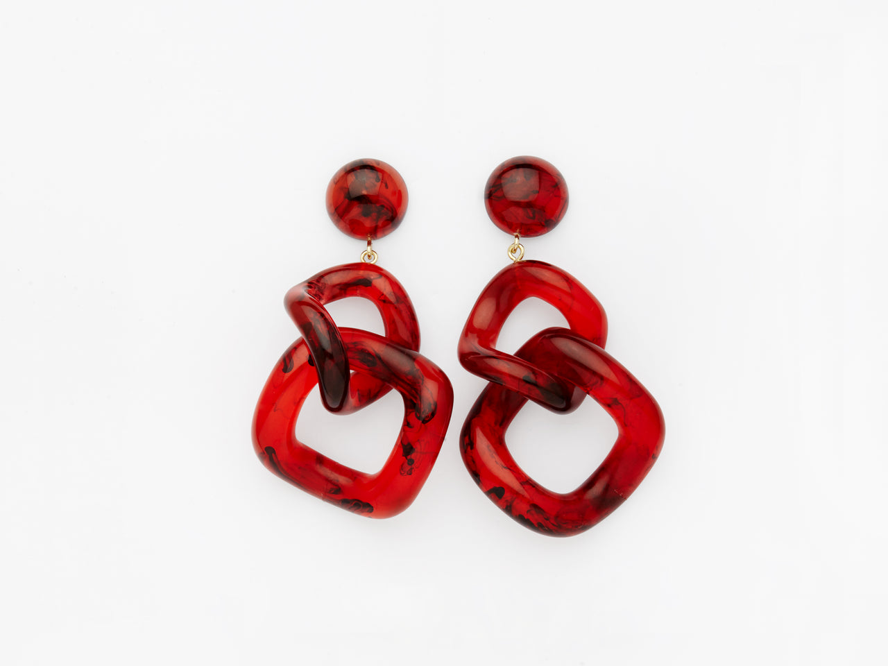 Tamara Earrings in Red