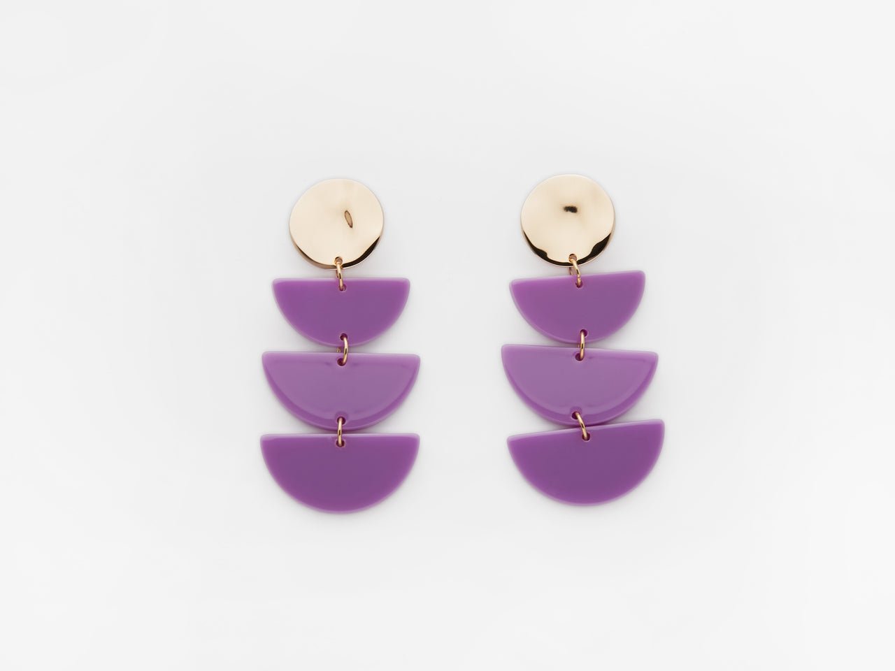 Clemence Earrings Purple