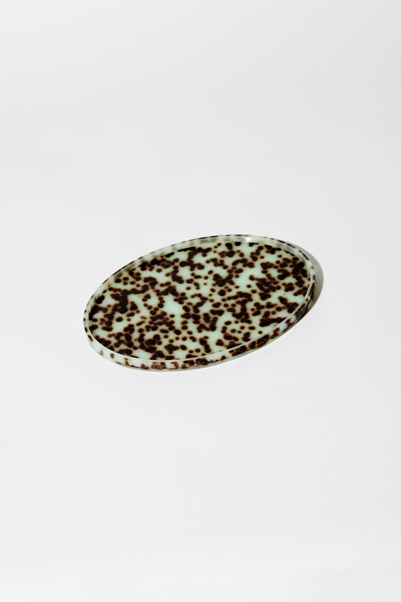 Oval Tray Turquoise Spot