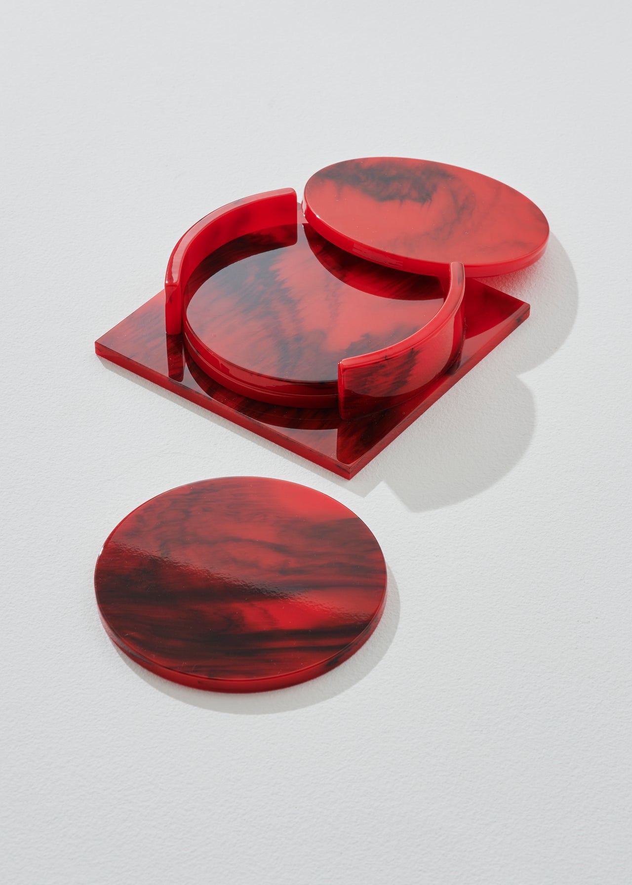 Coaster Set in Red