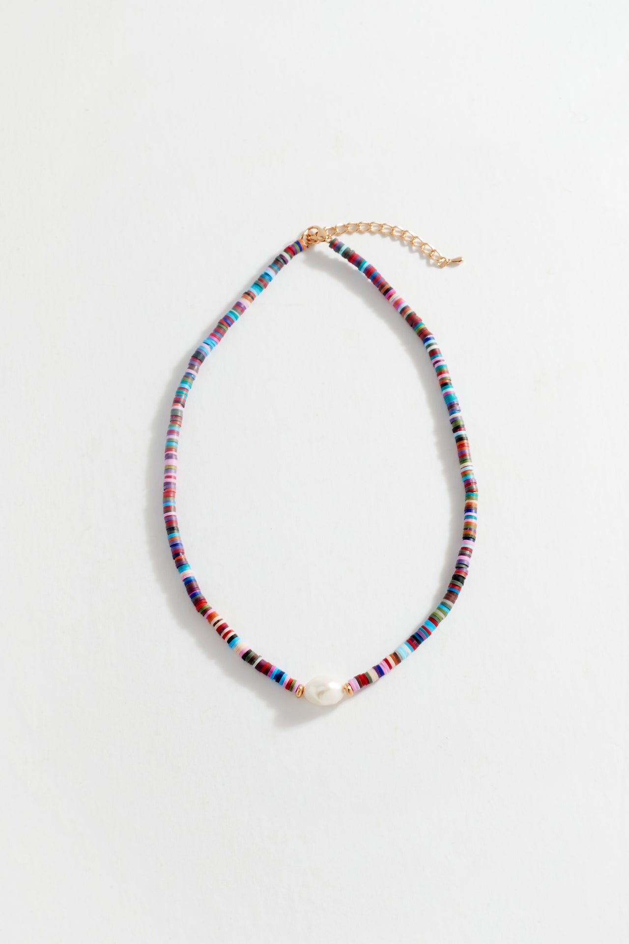 Festival Necklace in Blue/Brown