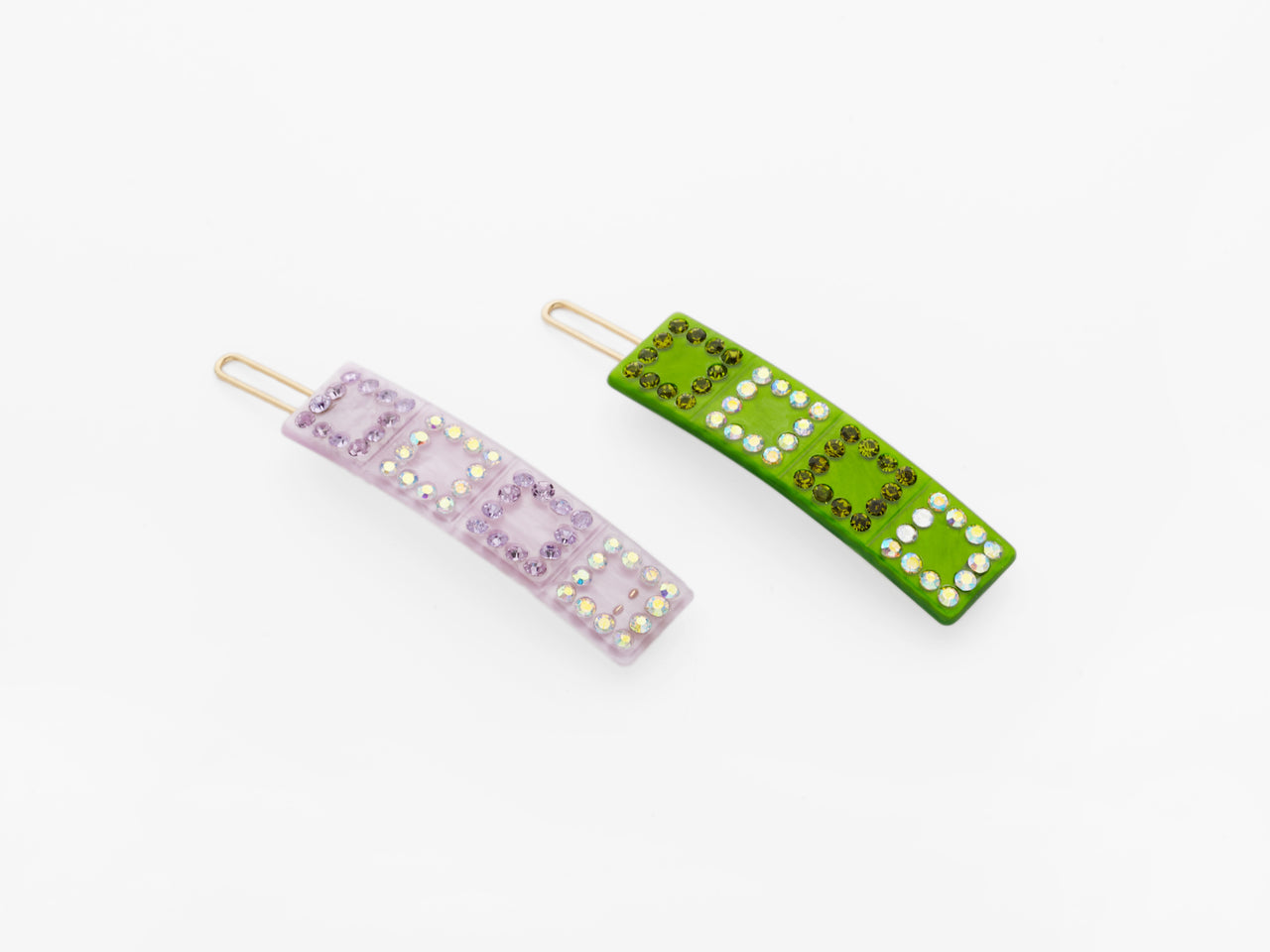 Hera Clips Lilac and Green