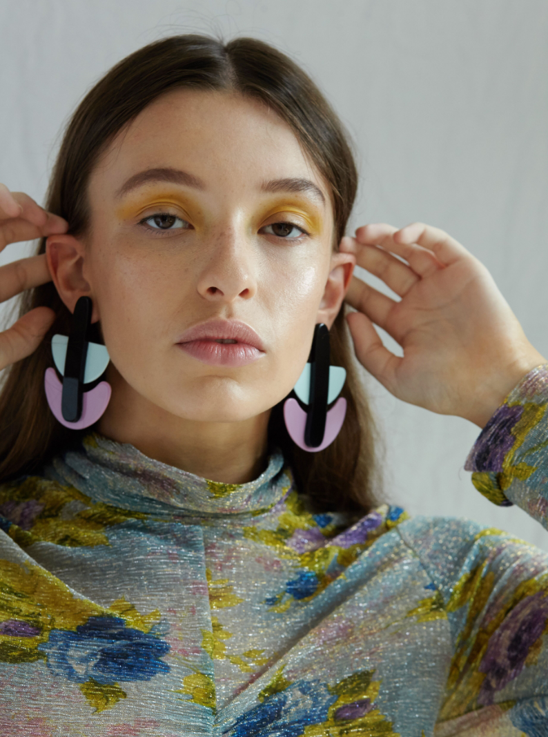 Mathilde Earrings in Purple