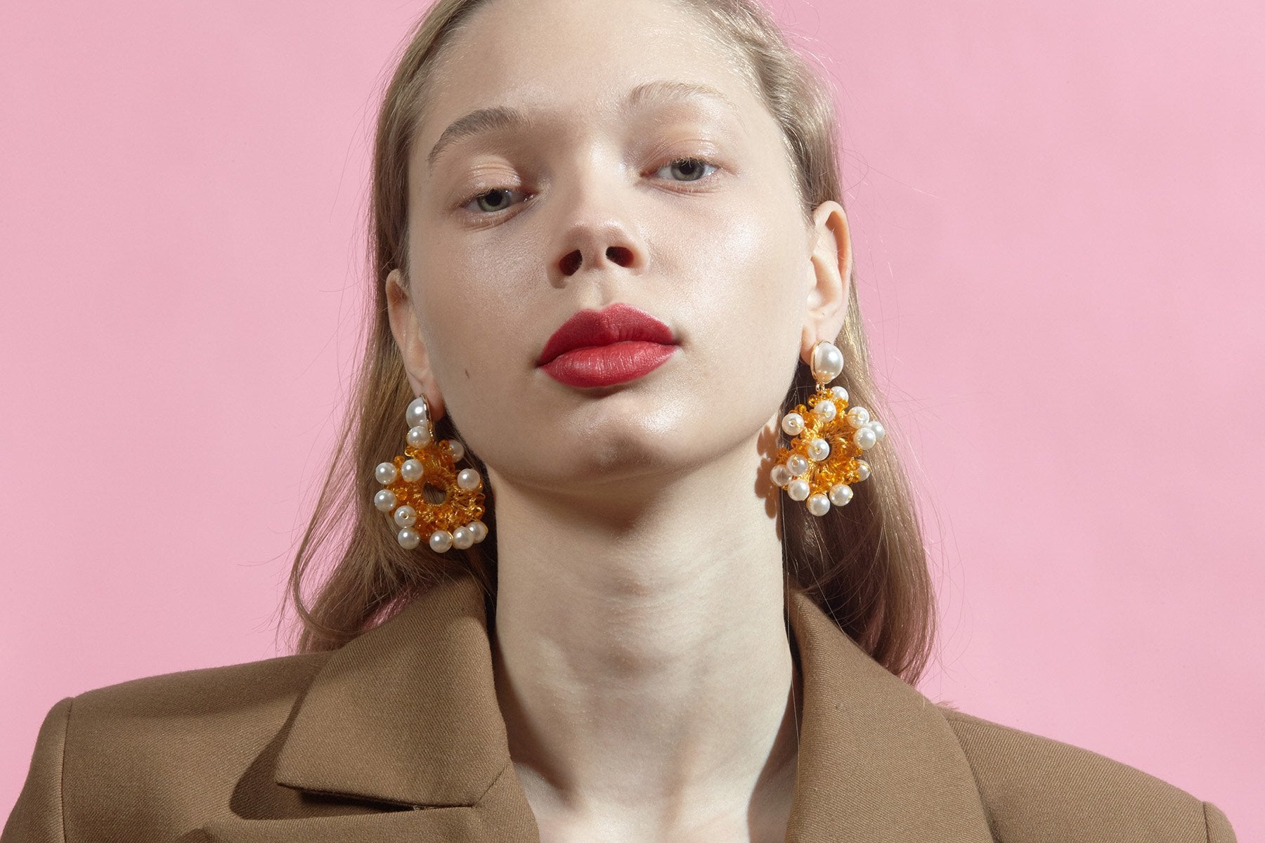 Bella Earrings in Amber • Valet Studio